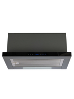 Вытяжка кухонная MACBI Perfa-60G-baf (GREY) серый, D150мм, 1200м3/ч, полновстраиваемая, мотор 230Ватт, стекло 60см, сенсорное управление + управление жестами