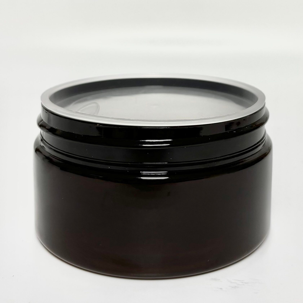 Комплект: Банка ПЭТ 250 мл (89) коричневая с отсекателем и черной крышкой