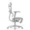 Кресло FALTO Ergohuman Luxury 2 с подножкой ( серый каркас /сетка светлаяT-168-B2 Natural)