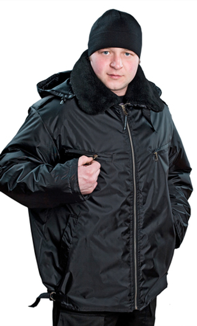 Куртка"Пилот" на синтепоне тк.Оксфорд Чёрный