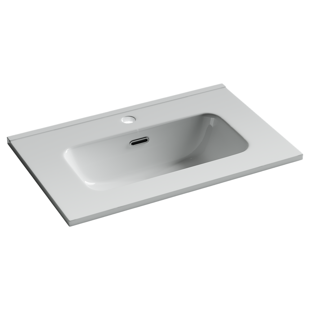 CN7025 Раковина мебельная накладная Compact 610x395x170, цвет белый