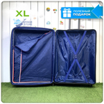 Большой чемодан  Mironpan Model H, Черный, c расширителем