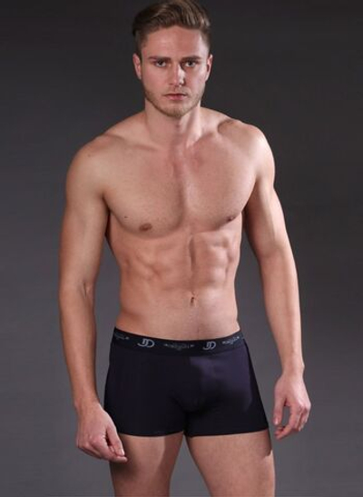 Хлопковые боксеры с брендированной резинкой (Размер: XL) (Цвет: серый меланж)