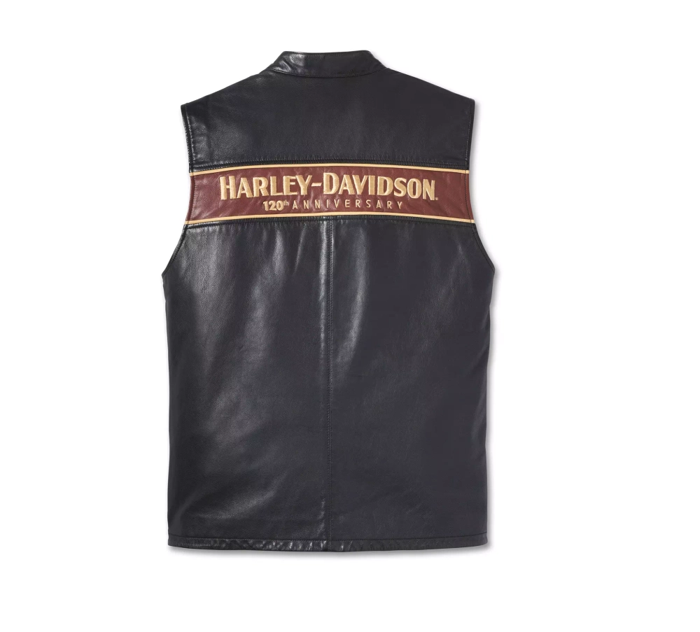 Жилет 120th Anniversary Leather Vest Harley-Davidson