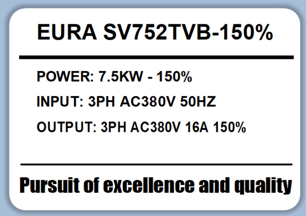Преобразователь частоты EURA серии S-Vector для насосной станции SV752TVB-150% 16A