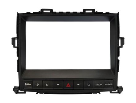Комплект рамки с разъёмами 9" Toyota Alphard, Vellfire 2008-2014 (компл. с полочкой под магнитолой)с кнопками - Car-Smart 9536K