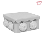 Коробка распределительная КМР-030-031 с крышкой (85x85x40) для прямого монтажа 8 мембр. вводов серая IP55 EKF (100.00 шт.)