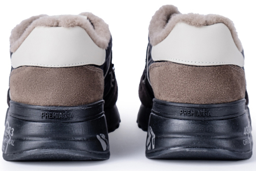 Premiata Lander 6103 Серые с синим с мехом