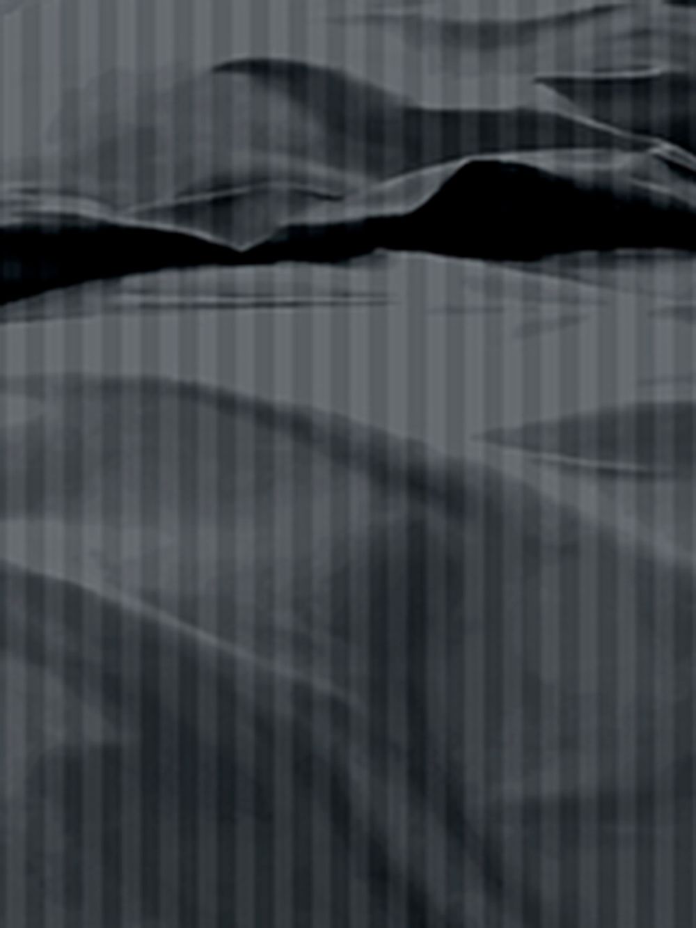 Постельное белье сатин-страйп Milky Garden "Графитовый" 2-спальное  Наволочка 50х70 см 2 шт Простынь на резинке 160x200 см Пододеяльник 175x215 см