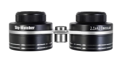 Бинокль широкоугольный Sky-Watcher 2,1x42 - вид спереди, черный корпус