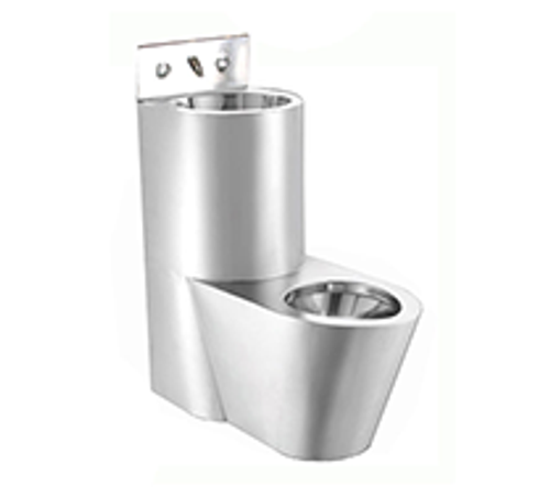 Комби-система унитаз и раковина правый нерж. сталь NOFER 13123.R матовый