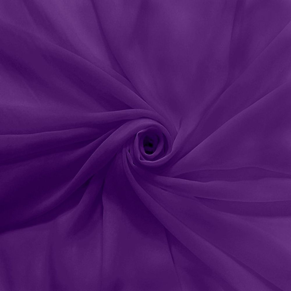 Ткань Шифон, 80 гр/м2, 150 см, Фиолетовый