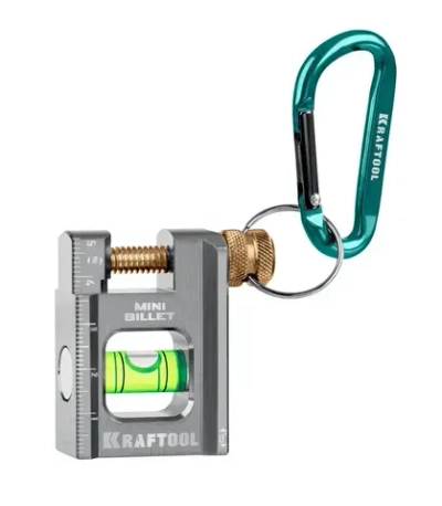 Брусковый магнитный уровень KRAFTOOL MINI BILLET 50 мм 34791