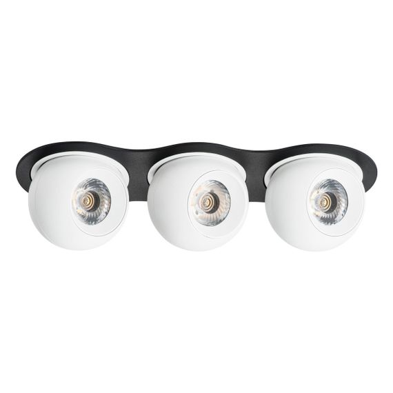 Комплект из светильника и рамки Lightstar Intero Ball (217637+217062+217062+217062) i637626262