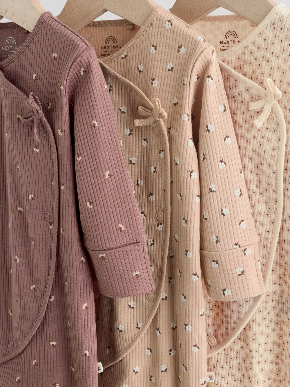 Комбинезон / Cлип для малышей Next F35-903, 3 шт., Коричневый, Бежевый