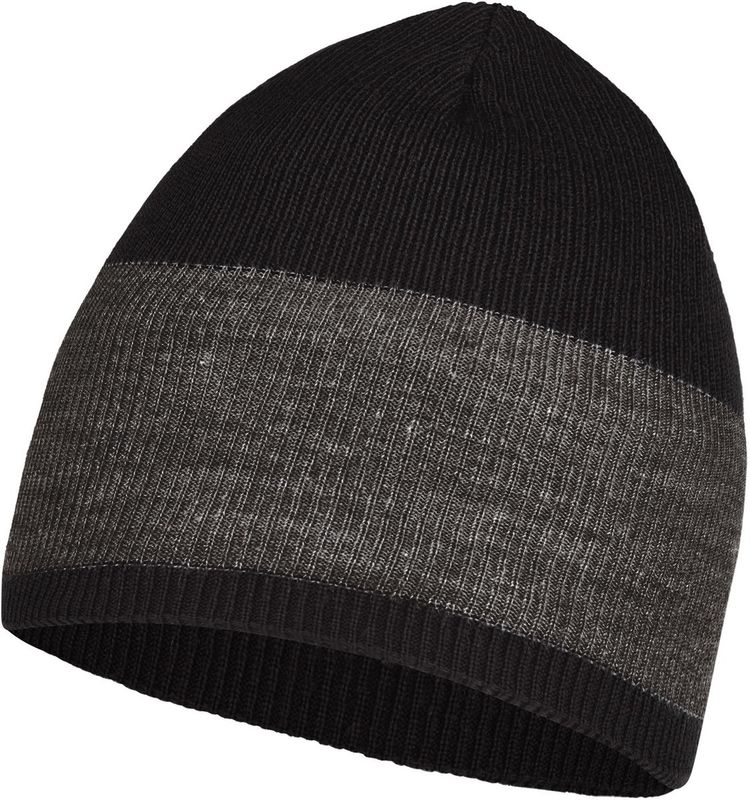 Шапка Buff Crossknit Hat Solid Black Фото 4