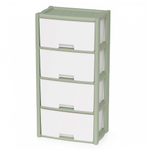 Комод 4-х секционный "Колорит" (зеленый)