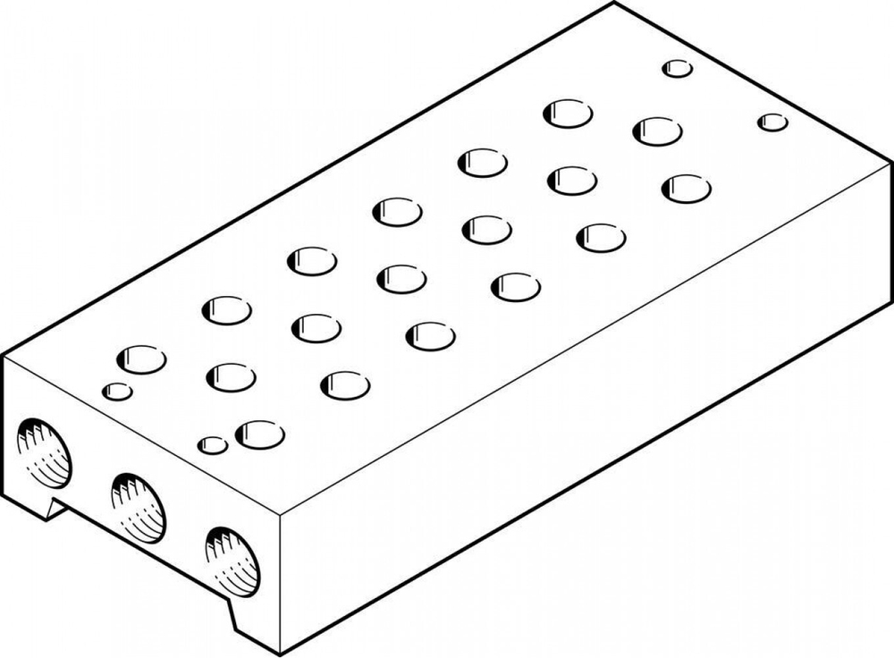 PRS-1/8-6-B Плита для блочного монтажа