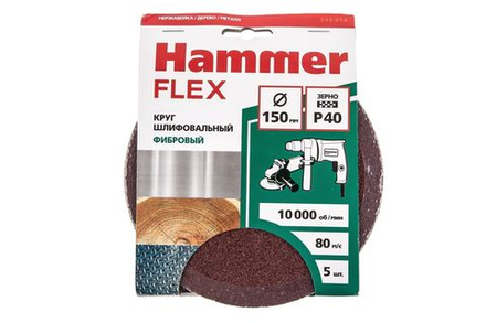 Круг шлифовальный фибровый Hammer 243-014