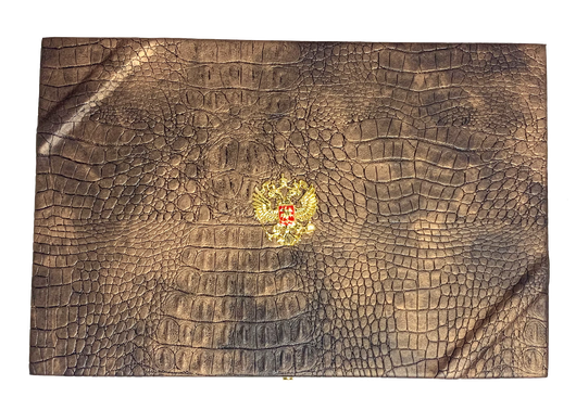 Футляр для револьвера Наган подарочный с кожаной обивкой