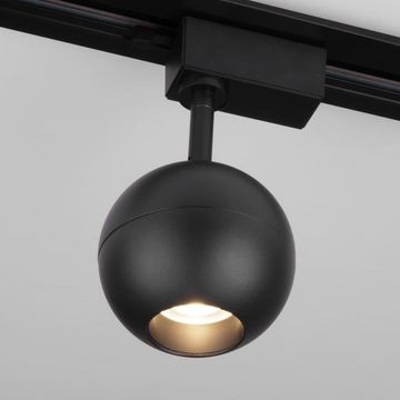 Трековый светодиодный светильник для однофазного шинопровода LTB77 12W 4200K черный матовый Ball Elektrostandard