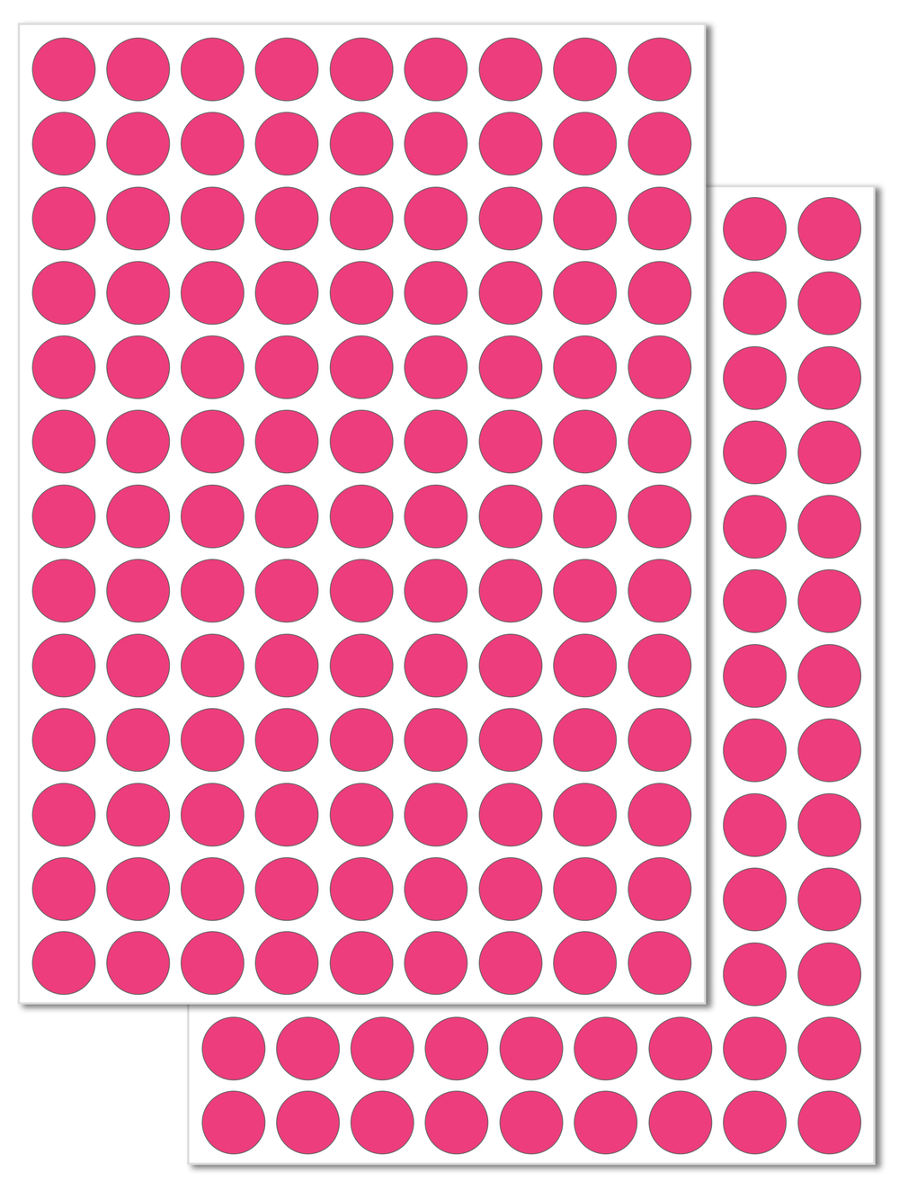 Темно-розовые виниловые наклейки для упаковки и маркировки Policomprint M20, 12 мм. 234 шт.