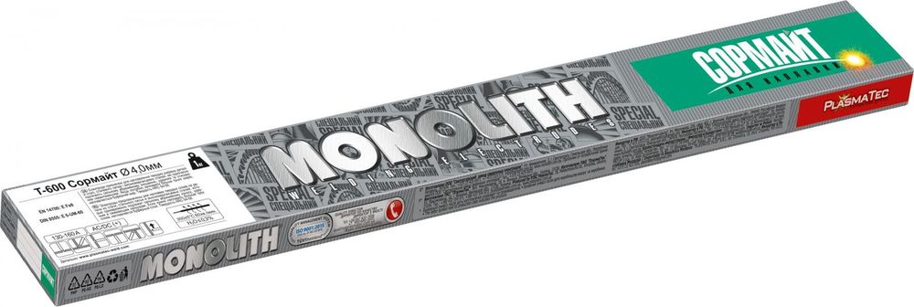 Электроды сварочные Т-600 Сормайт TM MONOLITH д 5 мм: уп 1 кг