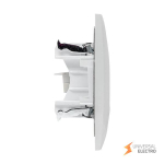 Валенсия розетка компьютерная RJ-45 1-местная белая EKF PROxima