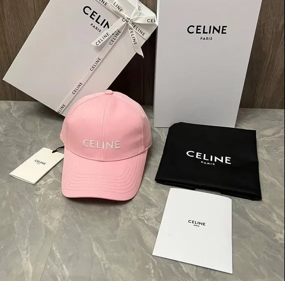 Бейсболка CELINE из хлопка, розовый
