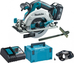 Пила циркулярная аккумуляторная MAKITA DHS 680 RT1J с бесщеточным двигателем DHS680RT1J