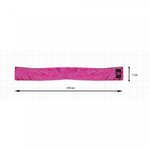 Сатиновая лента розово-черная Adrien lastic