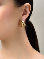 Серьги "Triple thorns" Gold