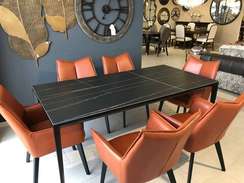 Стол Halden 180х90 см черная керамика