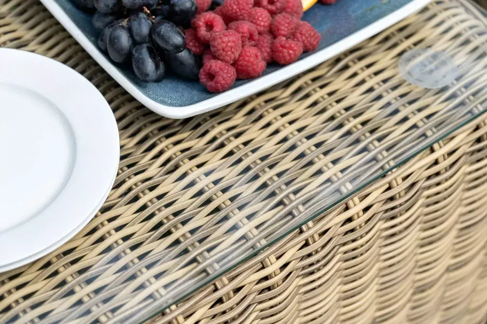 "Кон Панна" лаунж-зона из искусственного ротанга, цвет соломенный