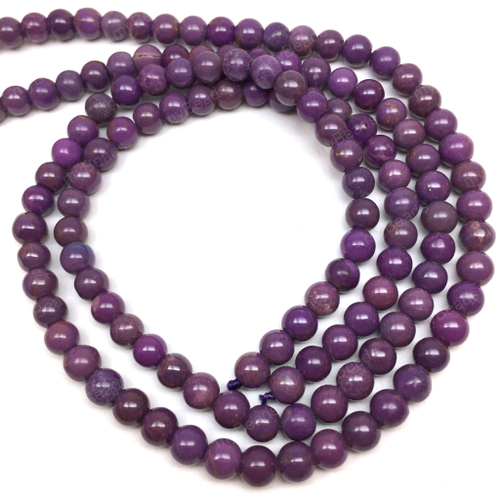 Фосфосидерит 5-6 мм, бусины - шарики (нить 39 см)