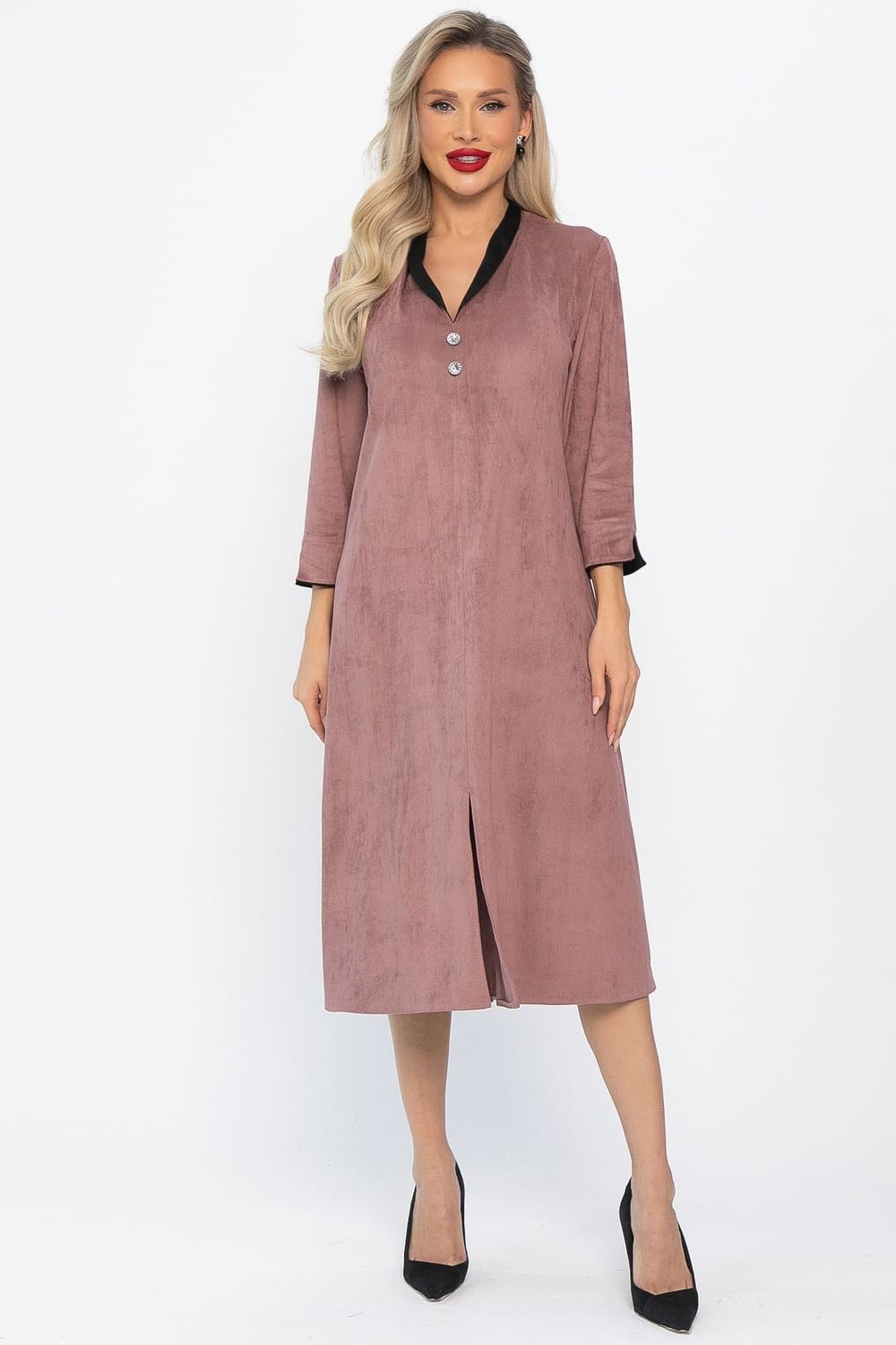 Платье замшевое Дарьяна НЬЮ (пыльная роза) П14651-18М LT Collection