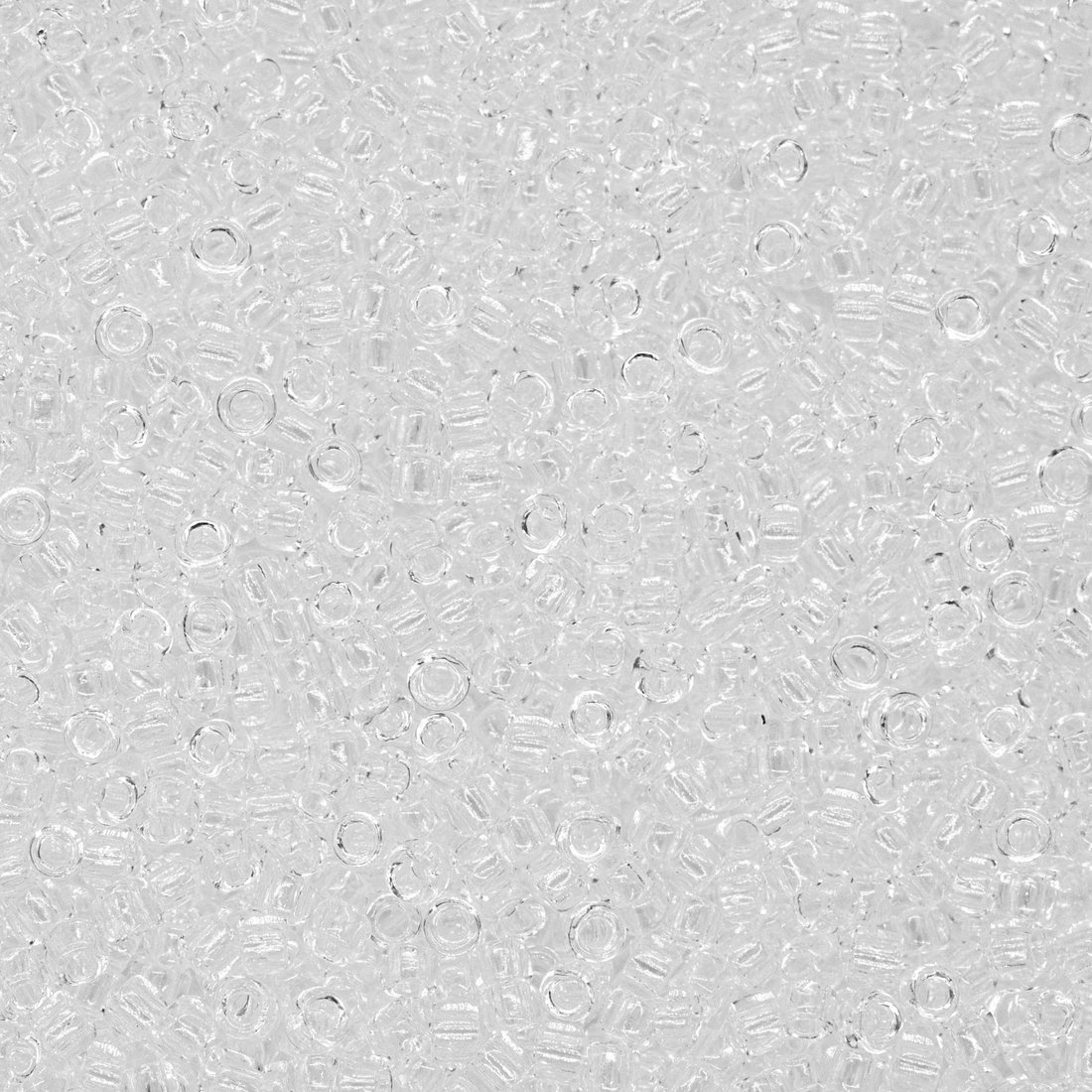 Японский бисер TOHO Round 15/0 (№1), прозрачный