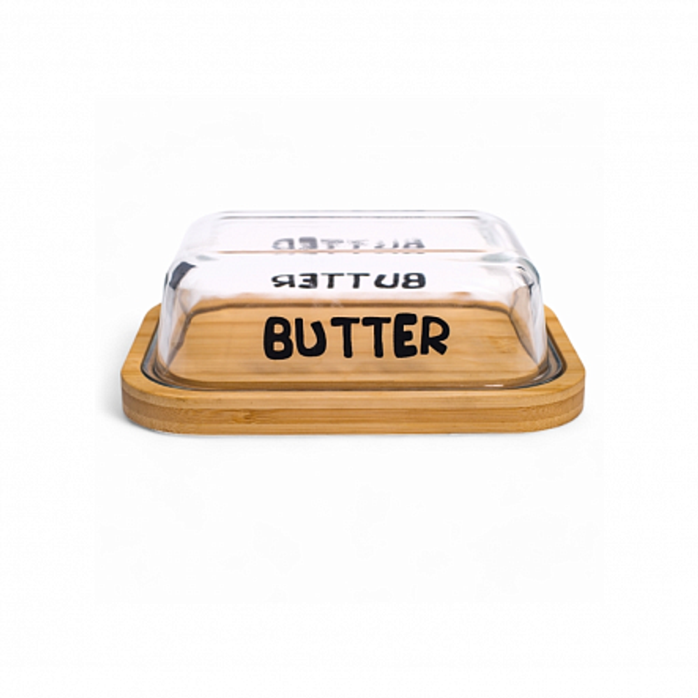 Масленка BUTTER на бамбуковой подставке