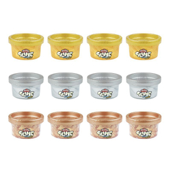 Play-Doh Slime - HydroGlitz, 12 шт., металлические тубы E9434