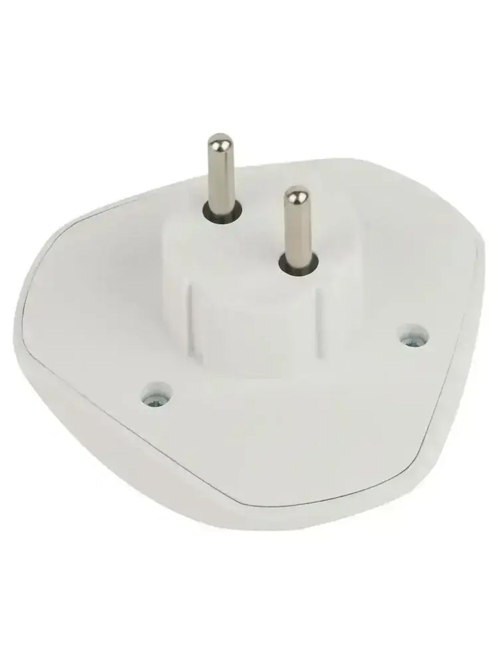 Тройник розетка электрический плоский SPx-3-W ЭРА / Разветвитель электрический без заземления, 3 розетки, 10А, белый