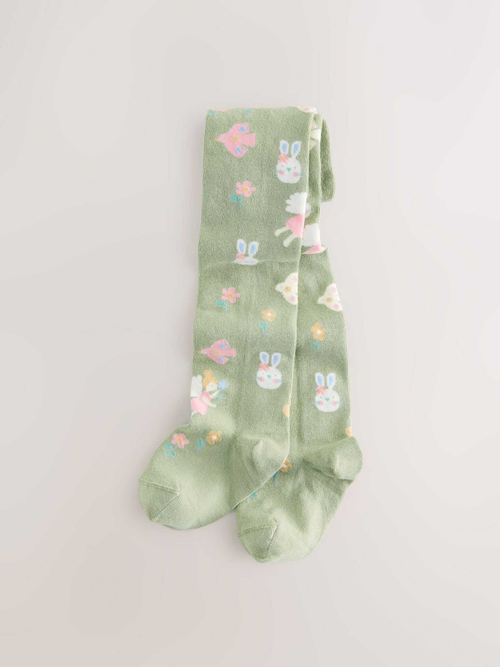 Колготки хлопковые для девочки Next E89-772, Хаки