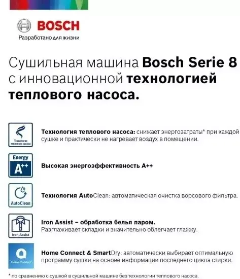 Сушильная машина Bosch WTX87KH1OE, белый