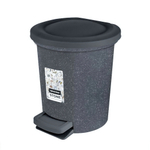 Контейнер для мусора с педалью Stone 6 л темный камень