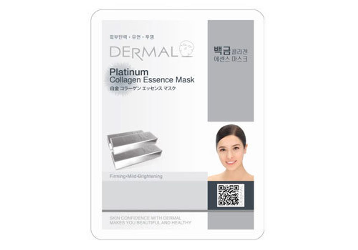 Маска для лица "Dermal" с платиной, 23г