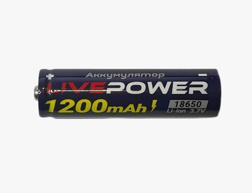 Аккумулятор 18650 G60 1200mAh=800mAh LTE30 (высокий +)