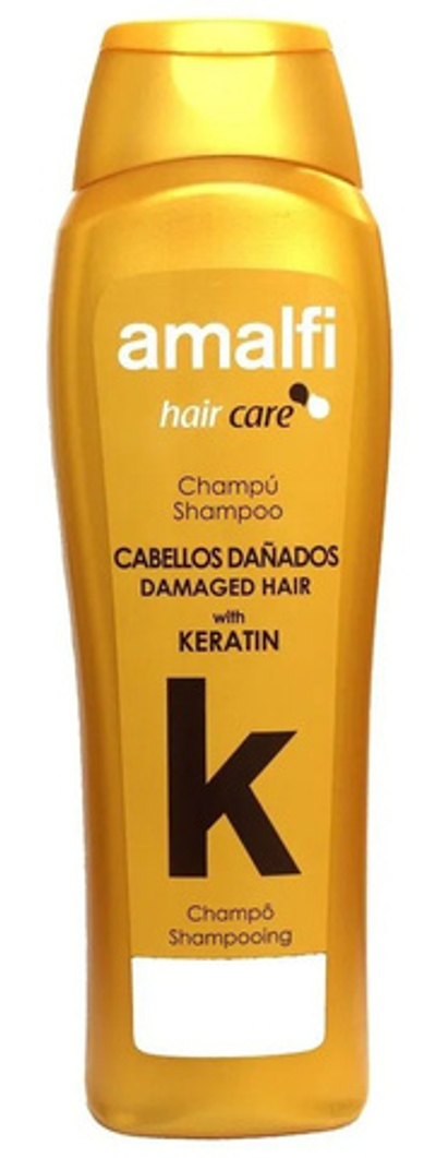 AMALFI Шампунь кератиновый 750 мл д/поврежденных волос
