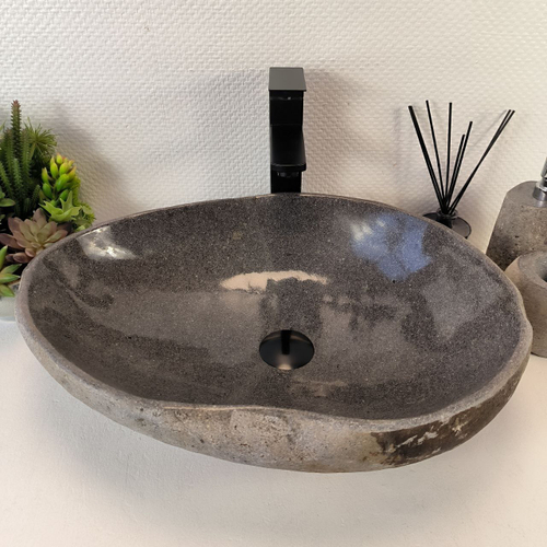 Раковина из речного камня RS-65390 54*40*15 0862