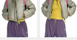 WMNS Куртка Nothomme Monterest 800 Fill Cropped серый