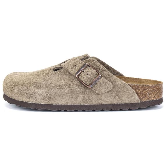 Birkenstock Boston Soft Footbed Домашние тапочки Серый, Узкий Унисекс