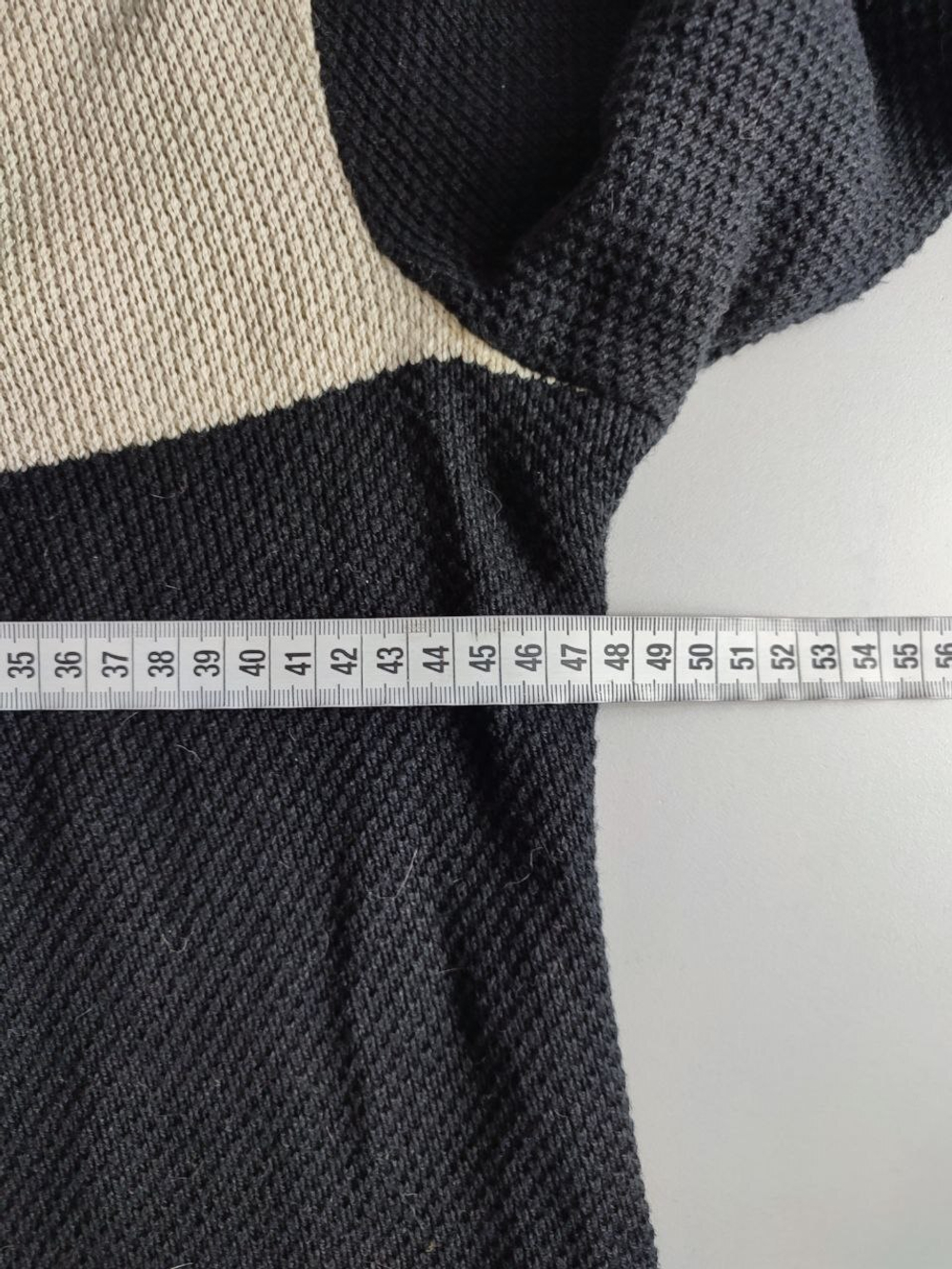 Джемпер с хлопком вязаный 46 размер